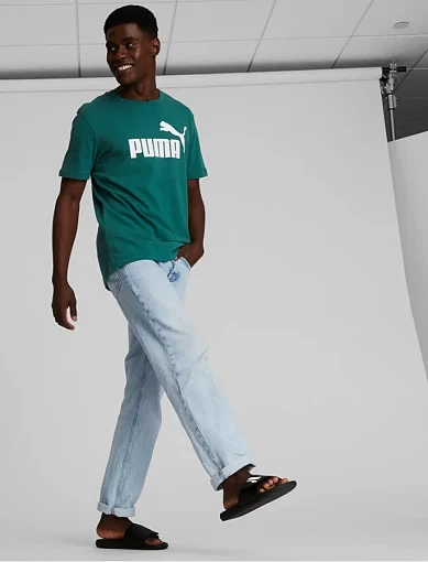 Мужские шлепанцы PUMA Cool Cat 2.0 резиновые черные - фото 9 - Miraton