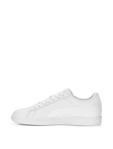Чоловічі кеди PUMA Smash 3.0 L із штучної шкіри білі (390987-01) - фото 2 - Miraton
