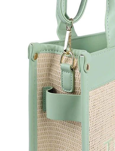 Жіноча сумка тоут MIRATON тканинна зелена - фото 4 - Miraton