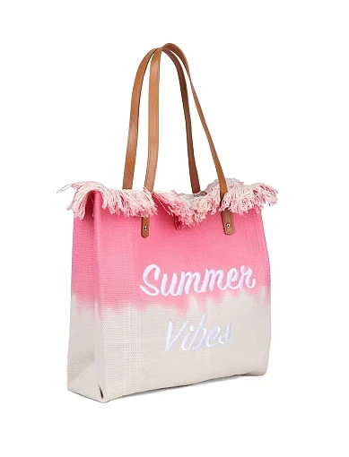 Жіноча сумка шопер MIRATON тканинна рожева - фото 2 - Miraton