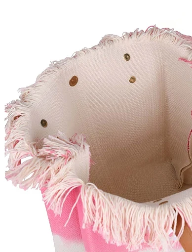 Жіноча сумка шопер MIRATON тканинна рожева - фото 5 - Miraton