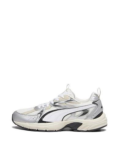 Жіночі кросівки PUMA Milenio Tech Sneakers зі штучної шкіри молочного кольору - фото 2 - Miraton