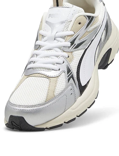 Жіночі кросівки PUMA Milenio Tech Sneakers зі штучної шкіри молочного кольору - фото 5 - Miraton