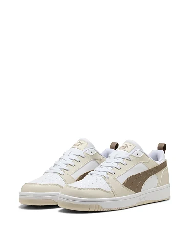 Чоловічі кеди PUMA Rebound V6 Low Sneakers із штучної шкіри білі (392328-38) - фото 3 - Miraton