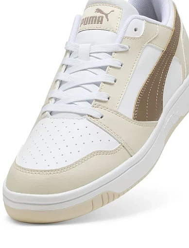 Чоловічі кеди PUMA Rebound V6 Low Sneakers із штучної шкіри білі (392328-38) - фото 5 - Miraton