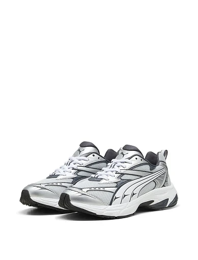 Чоловічі кросівки PUMA Morphic Base зі штучної шкіри срібного кольору (392724-16) - фото 3 - Miraton