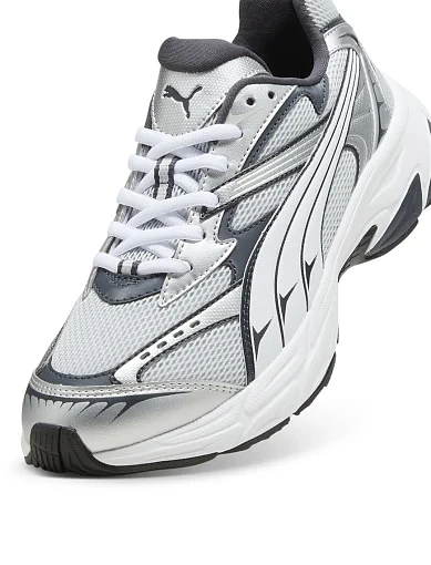 Чоловічі кросівки PUMA Morphic Base зі штучної шкіри срібного кольору (392724-16) - фото 5 - Miraton