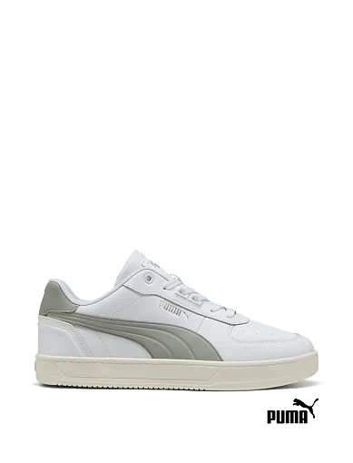 Мужские кеды PUMA Caven 2.0 Lux из искусственной кожи белые фото 1
