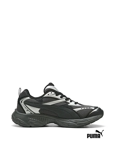 Жіночі кросівки PUMA Morphic Retro зі штучної шкіри чорні фото 1