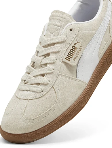 Чоловічі кеди PUMA Palermo Sneakers замшеві молочного кольору (396463-11) - фото 5 - Miraton