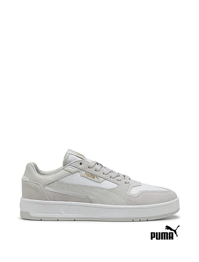Чоловічі кеди PUMA Court Classic Suede Sneakers замшеві сірі фото 1