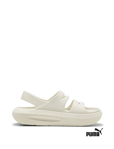 Жіночі сандалі PUMA Flatter Sandals гумові бежеві фото 1