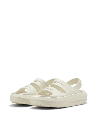 Жіночі сандалі PUMA Flatter Sandals гумові бежеві - фото 3 - Miraton