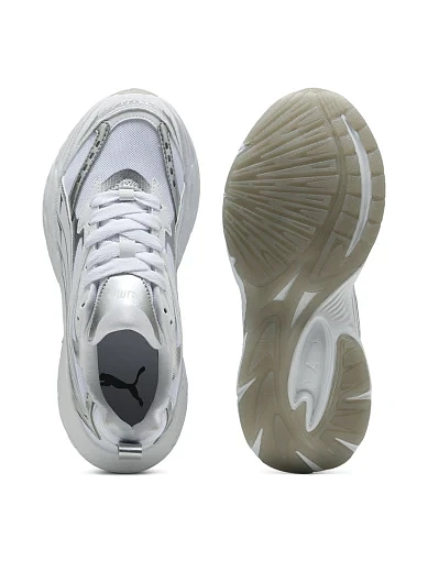 Жіночі кросівки PUMA Morphic Astro Escape Sneakers зі штучної шкіри срібного кольору - фото 4 - Miraton