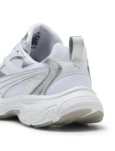 Жіночі кросівки PUMA Morphic Astro Escape Sneakers зі штучної шкіри срібного кольору - фото 6 - Miraton