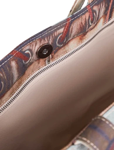 Женская сумка MIRATON тканевая разноцветная - фото 4 - Miraton