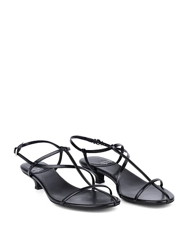 Жіночі босоніжки JEFFREY CAMPBELL з екошкіри чорні - фото 4 - Miraton