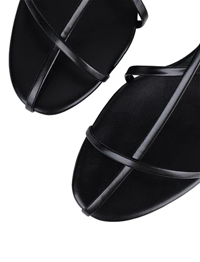 Жіночі босоніжки JEFFREY CAMPBELL з екошкіри чорні - фото 6 - Miraton