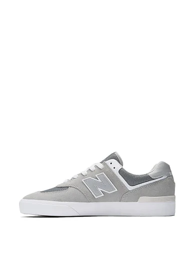 Женские кеды New Balance из нубука серые - фото 2 - Miraton