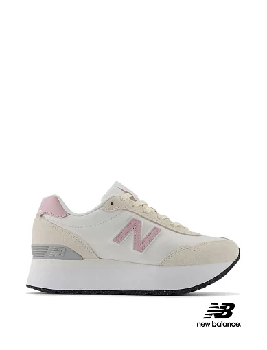 Женские кроссовки New Balance 515 замшевые белые фото 1