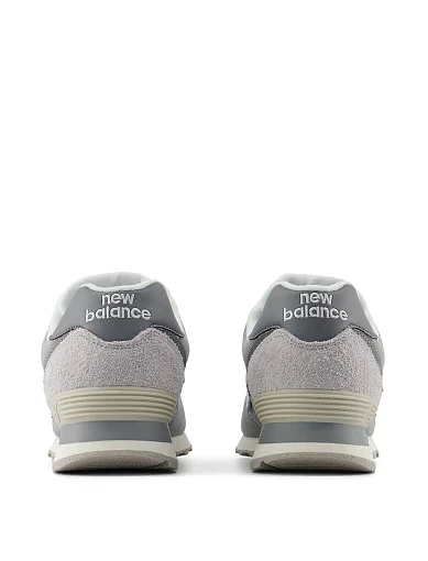Жіночі кросівки New Balance 574 замшеві сірі - фото 5 - Miraton