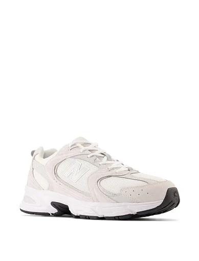 Жіночі кросівки New Balance 530 тканинні молочного кольору - фото 3 - Miraton