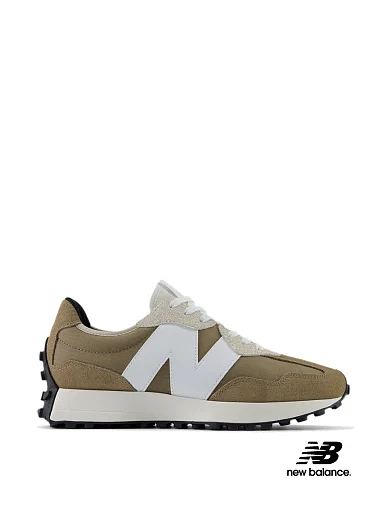 Чоловічі кросівки New Balance 327 шкіряні коричневі фото 1