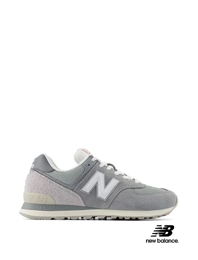 Мужские кроссовки New Balance 574 кожаные серые фото 1