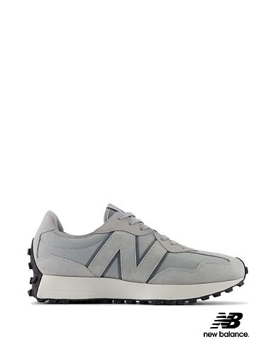 Чоловічі кросівки New Balance 327 замшеві сірі фото 1