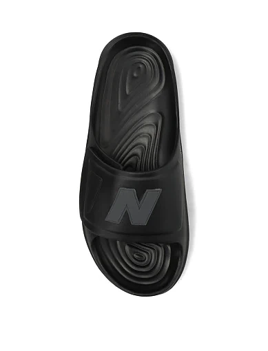 Чоловічі шльопанці New Balance 202XA гумові чорні (SMASPTB1) - фото 4 - Miraton