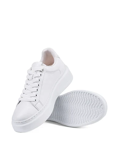 Жіночі кеди Attizzare шкіряні білі - фото 2 - Miraton