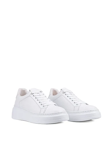 Жіночі кеди Attizzare шкіряні білі - фото 3 - Miraton