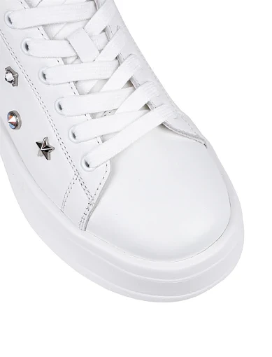 Жіночі кеди Attizzare шкіряні білі - фото 5 - Miraton