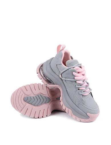 Жіночі кросівки MIRATON шкіряні сірі - фото 2 - Miraton