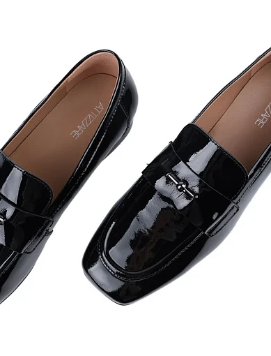 Жіночі сліпери Attizzare лакові чорні - фото 5 - Miraton