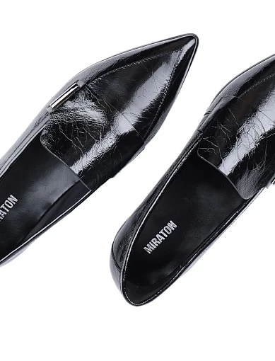 Жіночі сліпери MIRATON з наплака чорні - фото 5 - Miraton