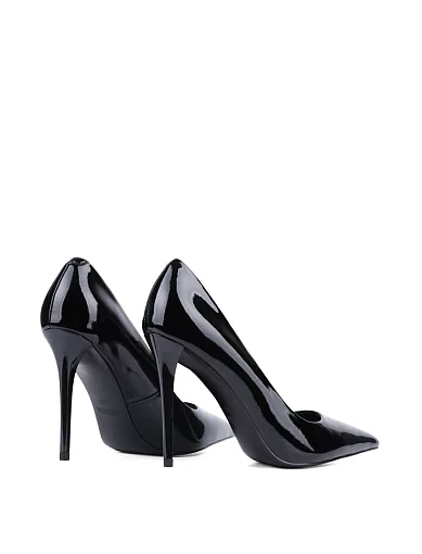 Жіночі туфлі човники MIRATON лакові чорні - фото 4 - Miraton