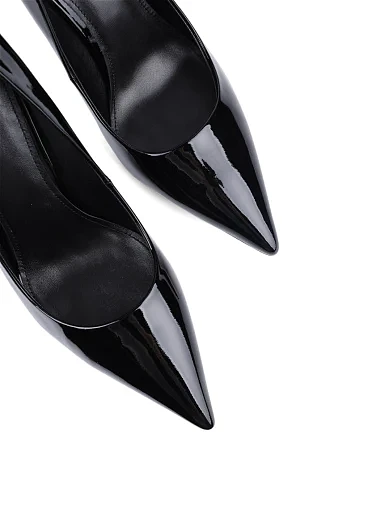 Жіночі туфлі човники MIRATON лакові чорні - фото 5 - Miraton