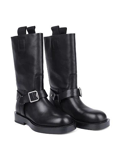 Жіночі чоботи MIRATON шкіряні чорні - фото 3 - Miraton