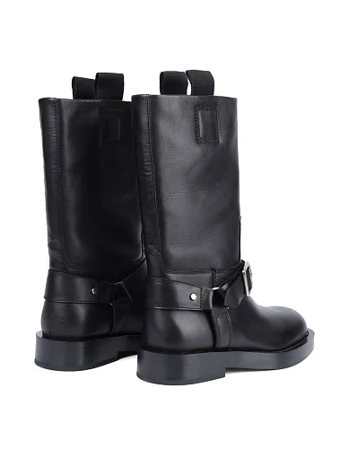 Жіночі чоботи MIRATON шкіряні чорні - фото 4 - Miraton