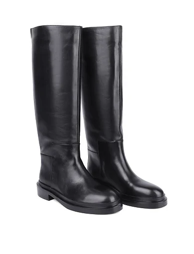 Жіночі чоботи Attizzare шкіряні чорні - фото 3 - Miraton