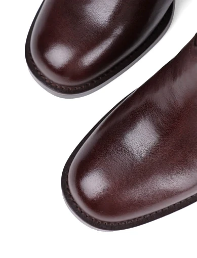 Жіночі чоботи MIRATON шкіряні коричневі - фото 5 - Miraton