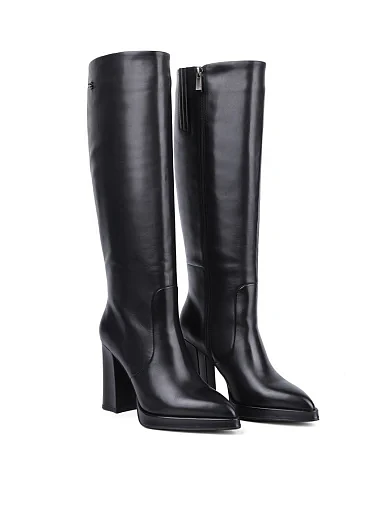 Жіночі чоботи Attizzare шкіряні чорні - фото 3 - Miraton