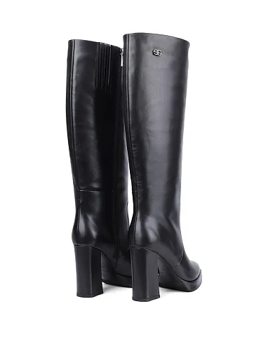 Жіночі чоботи Attizzare шкіряні чорні - фото 4 - Miraton
