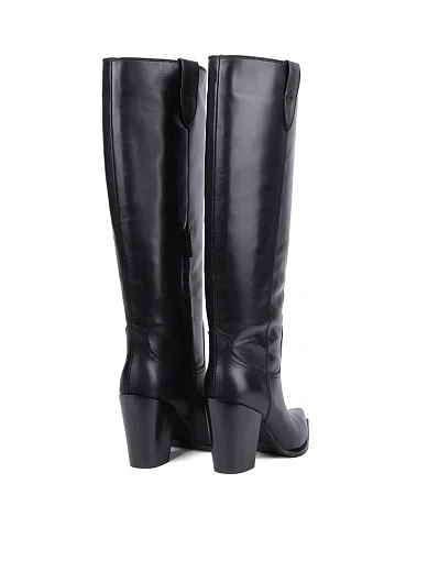 Жіночі чоботи MIRATON шкіряні чорні(G821-1617) - фото 4 - Miraton