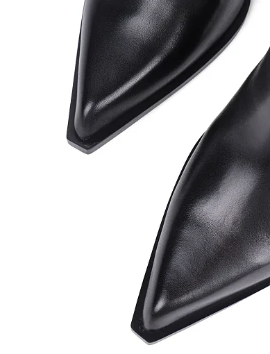 Жіночі чоботи MIRATON шкіряні чорні(G821-1617) - фото 5 - Miraton