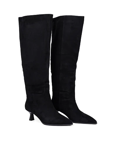 Жіночі ботфорти Attizzare велюрові чорні(K82111-3-Z1R) - фото 3 - Miraton