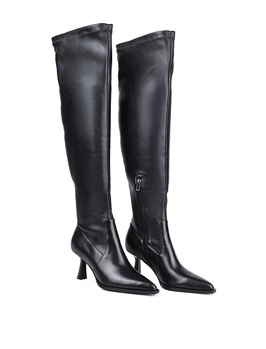 Жіночі ботфорти MIRATON шкіряні чорні(8103T-2108-N04-P33) - фото 3 - Miraton