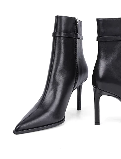 Жіночі черевики MIRATON шкіряні чорні - фото 2 - Miraton