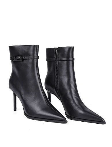 Жіночі черевики MIRATON шкіряні чорні - фото 3 - Miraton